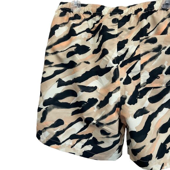 Nanushka Kenan Hand-Painted Abstract Animal Swim Shorts Mens Size L - Picture 10 of 13